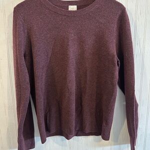 a new day, Burgundy Crewneck Sweater
